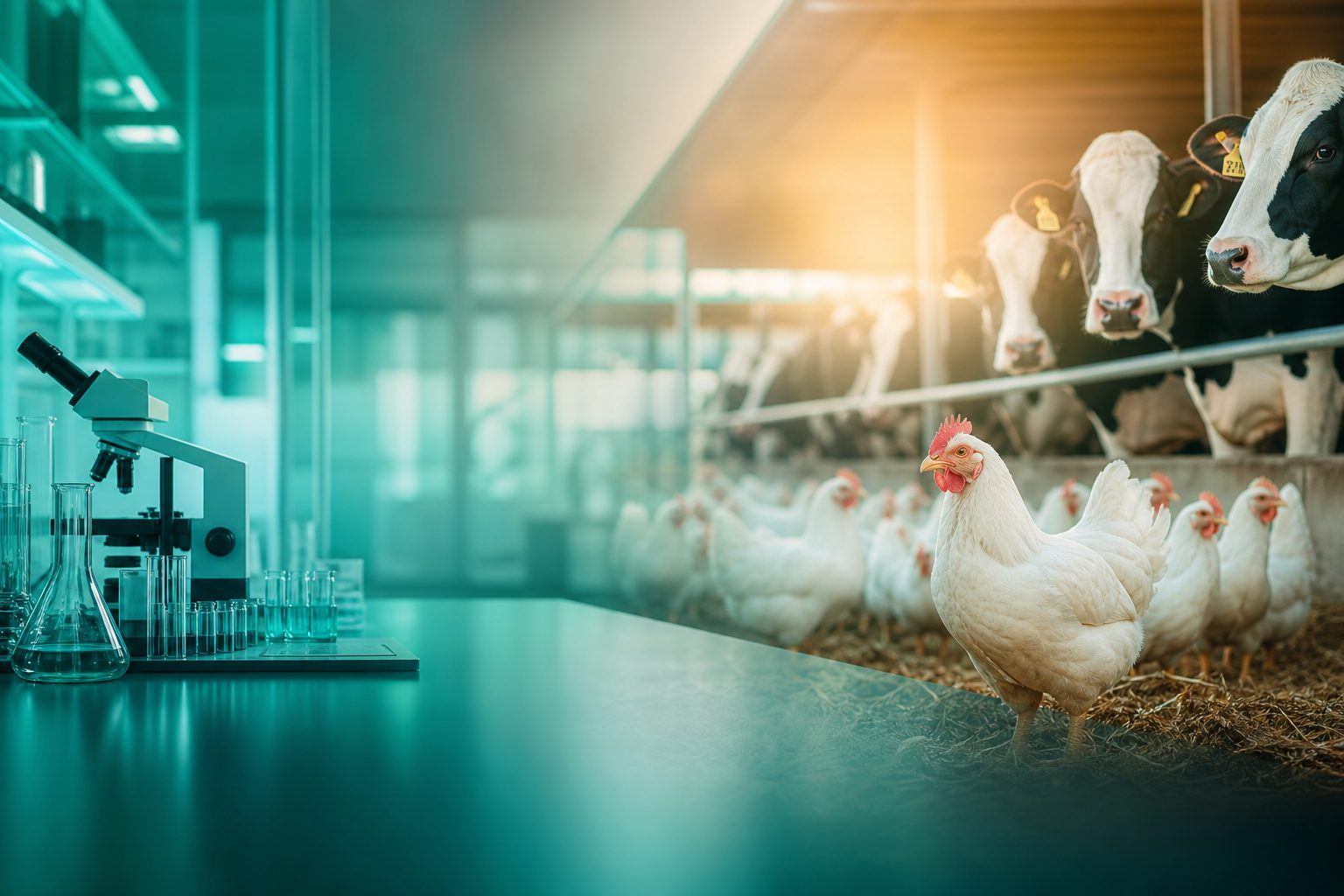 Cairo Bio Pharm laboratory and healthy livestock